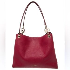 Michael Kors Burgundy Shoulder Bag